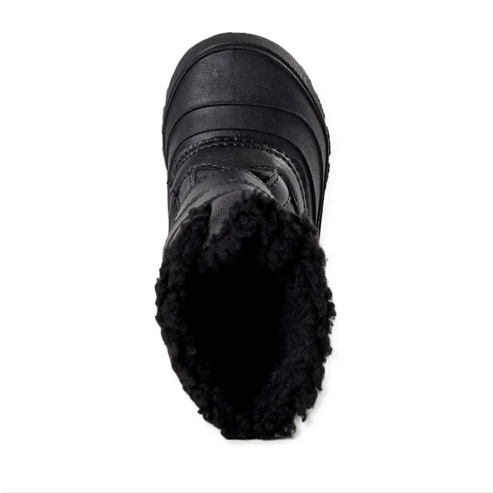 Baby Girl Warm Winter Boots & Hat With Pompom & Gloves Set Size 7